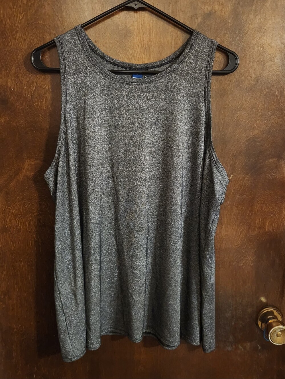 Old Navy Shimmery Charcoal Sleeveless Luxe Tank Sz XL Womens
